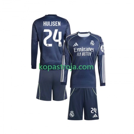 Billiga Fotbollströjor Real Madrid Huijsen 24 Barn Borta tröja 2025/26 Långärmad